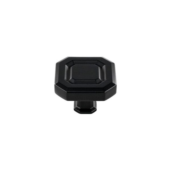 Crown 1-1/2" Florence Cabinet Knob Matte Black Finish CHK93002BK - main